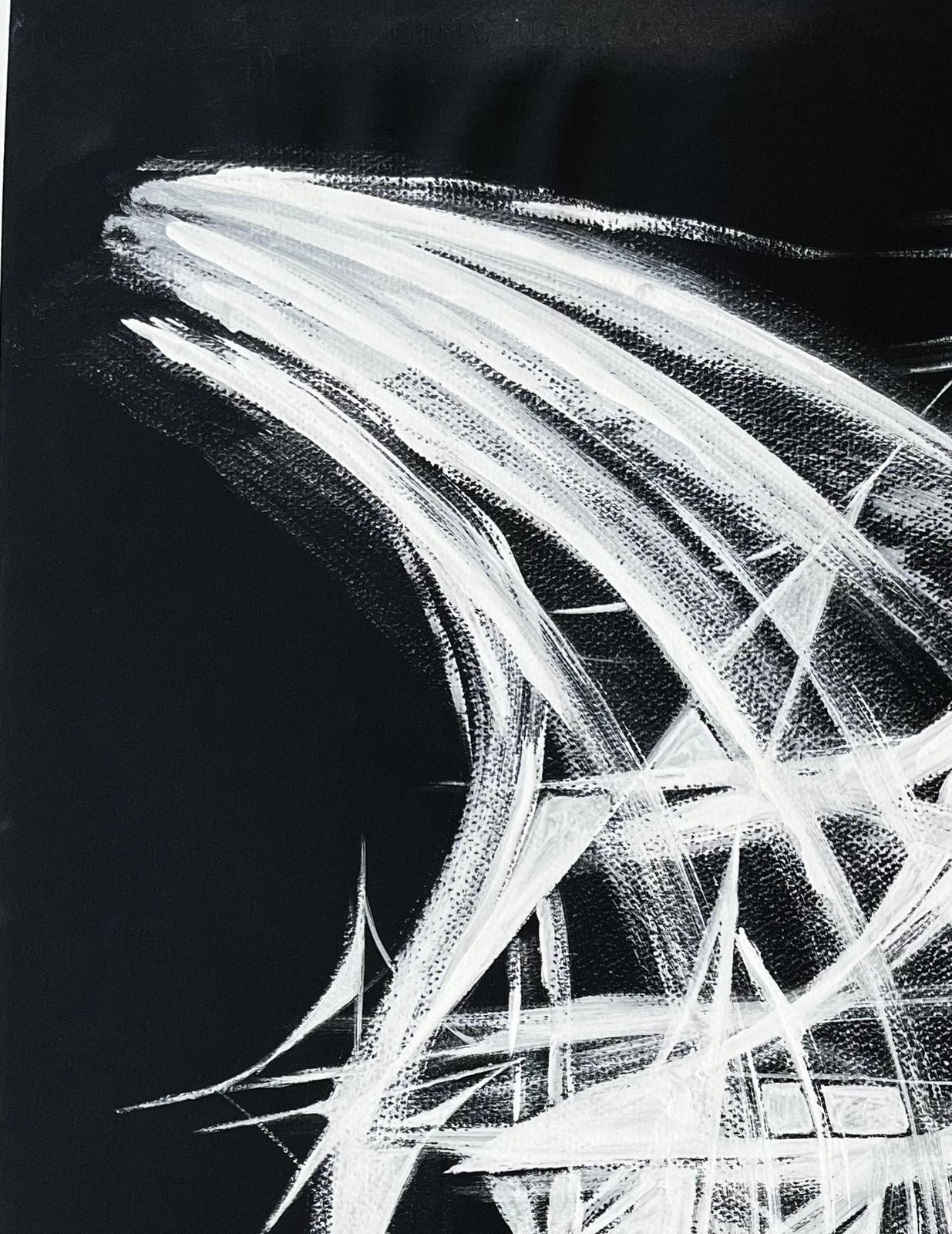 Serge Guerin (1916)mid Century French Black And White Geometric Abstract Composition photo vinterior