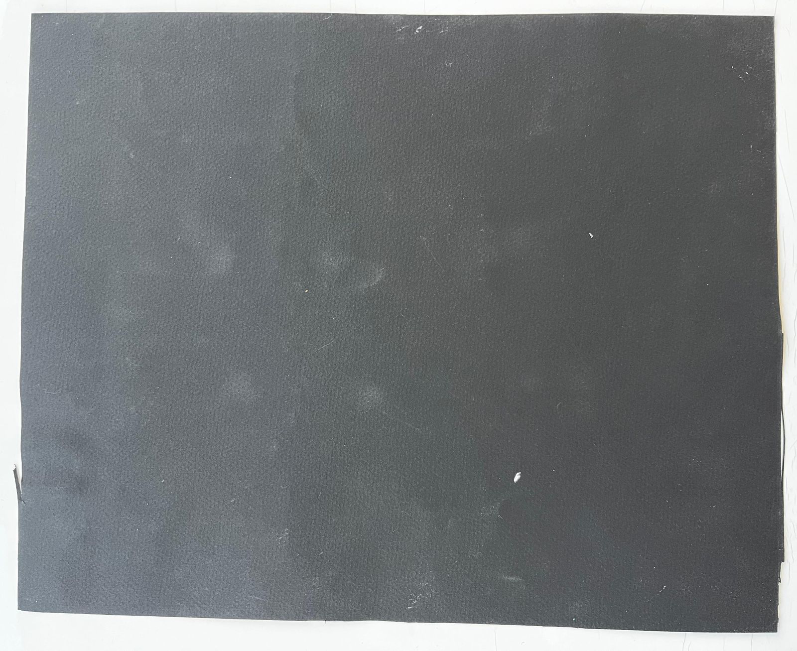 Serge Guerin (1916)mid Century French Abstract Cosmic Composition White On Black Paper photo vintage