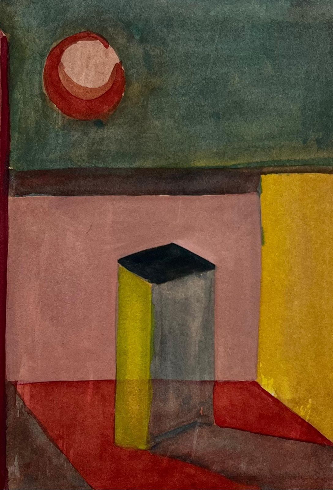 Guy Nicodabstract Geometric Interior French Modernist Watercolour Gouache photo buy