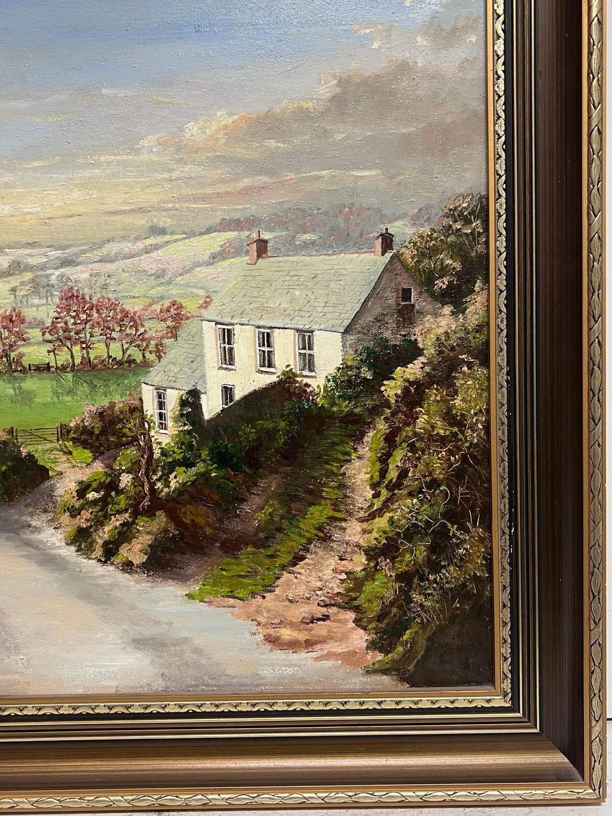 John Radwelllarge Traditional English Rural Signed Oil Yorkshire Cumbria Farm Landscape photo Art
