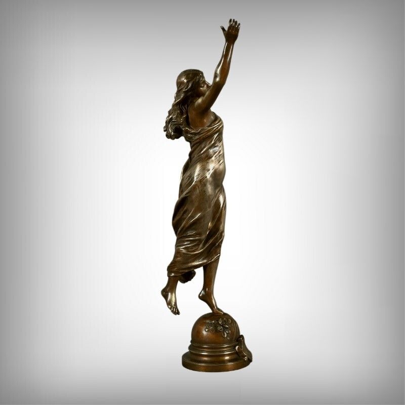 Important Bronze Sculpture The Morning Star Signed A. Gaudez  Late 19th Century photo furniture
