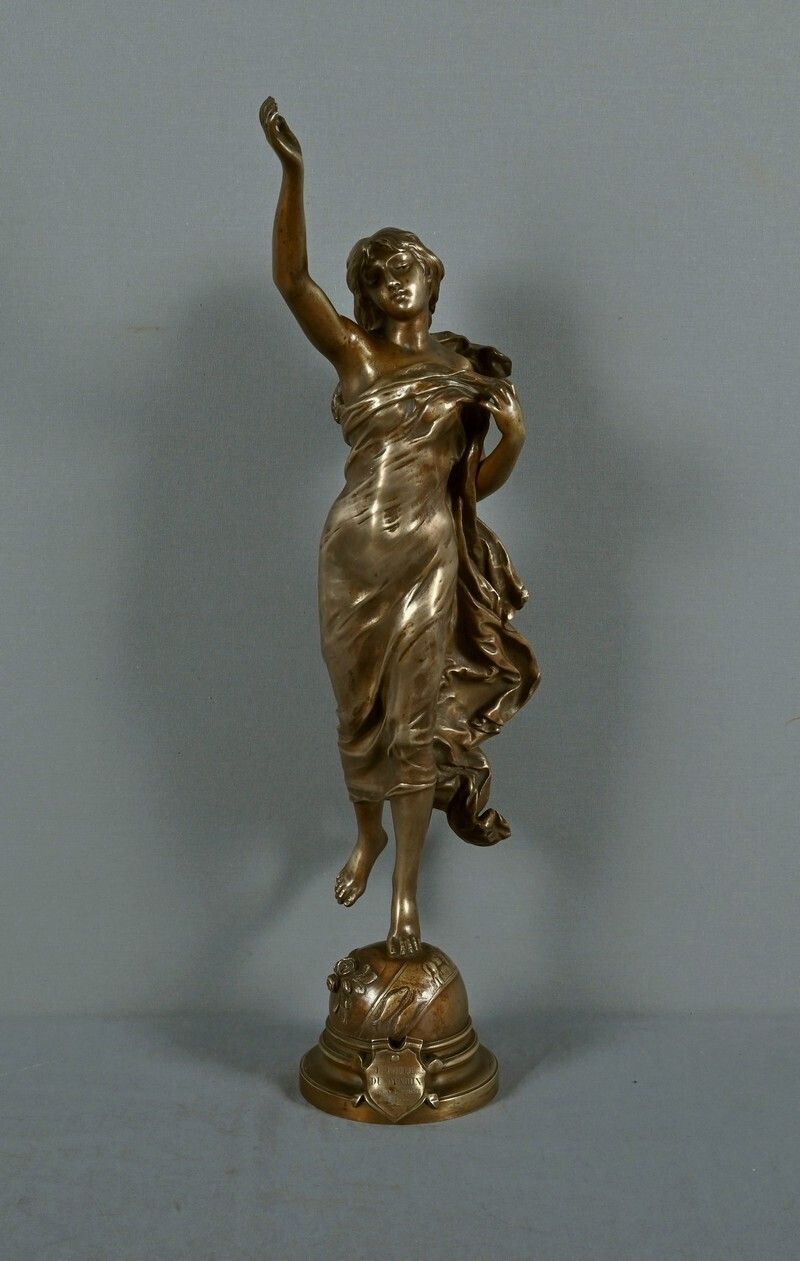 Important Bronze Sculpture The Morning Star Signed A. Gaudez  Late 19th Century photo Art