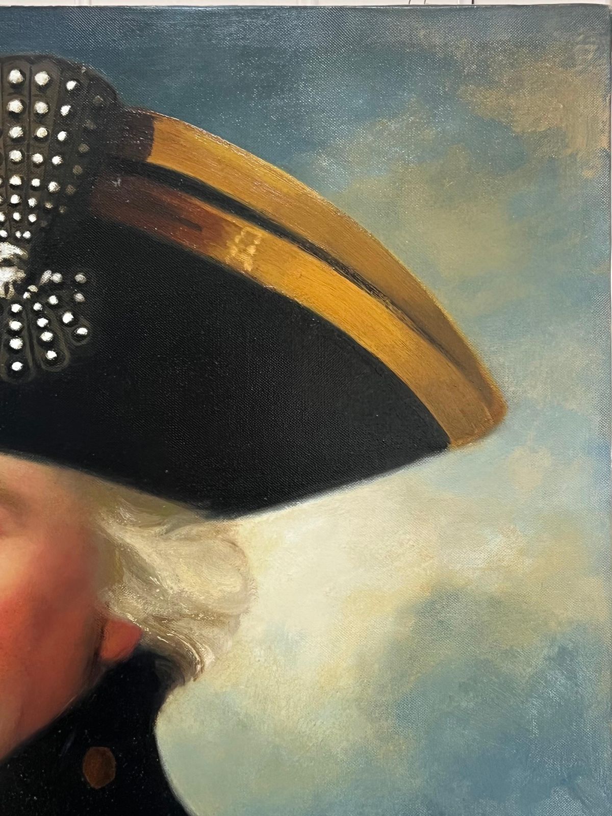 John Edwardsportrait Of Lord Nelson Fine British Oil Painting On Canvas, Signed photo buy