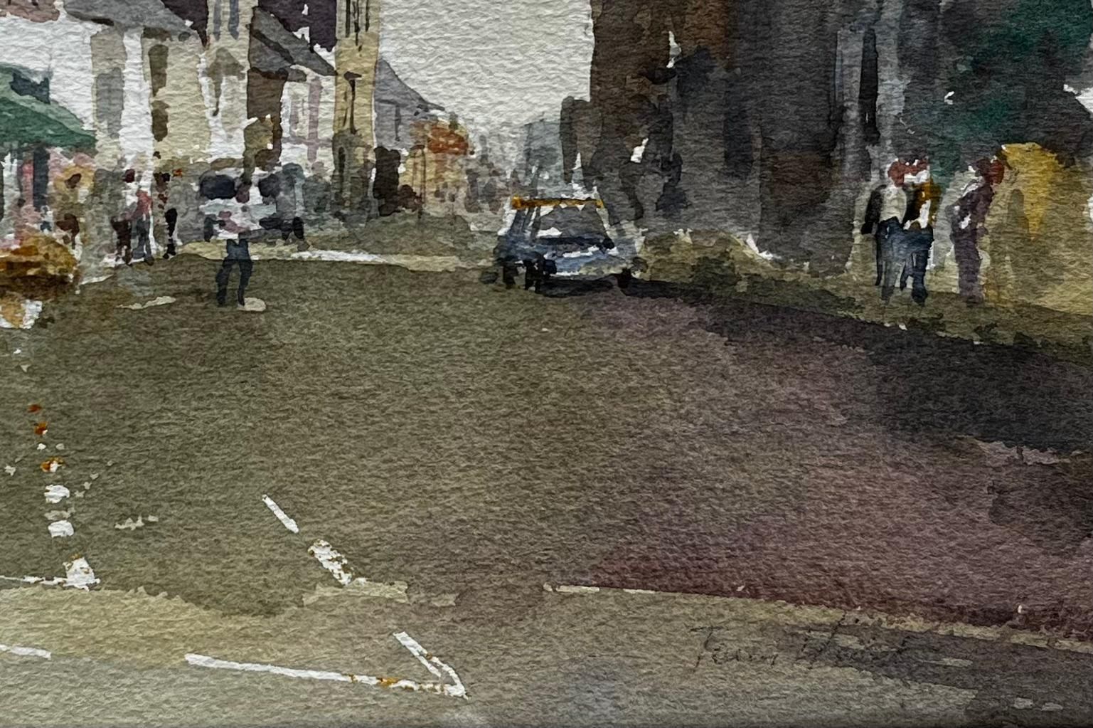 Anthony Herberttowards The Sea At Southwold With Church And High Street Figures Watercolour photo vinterior