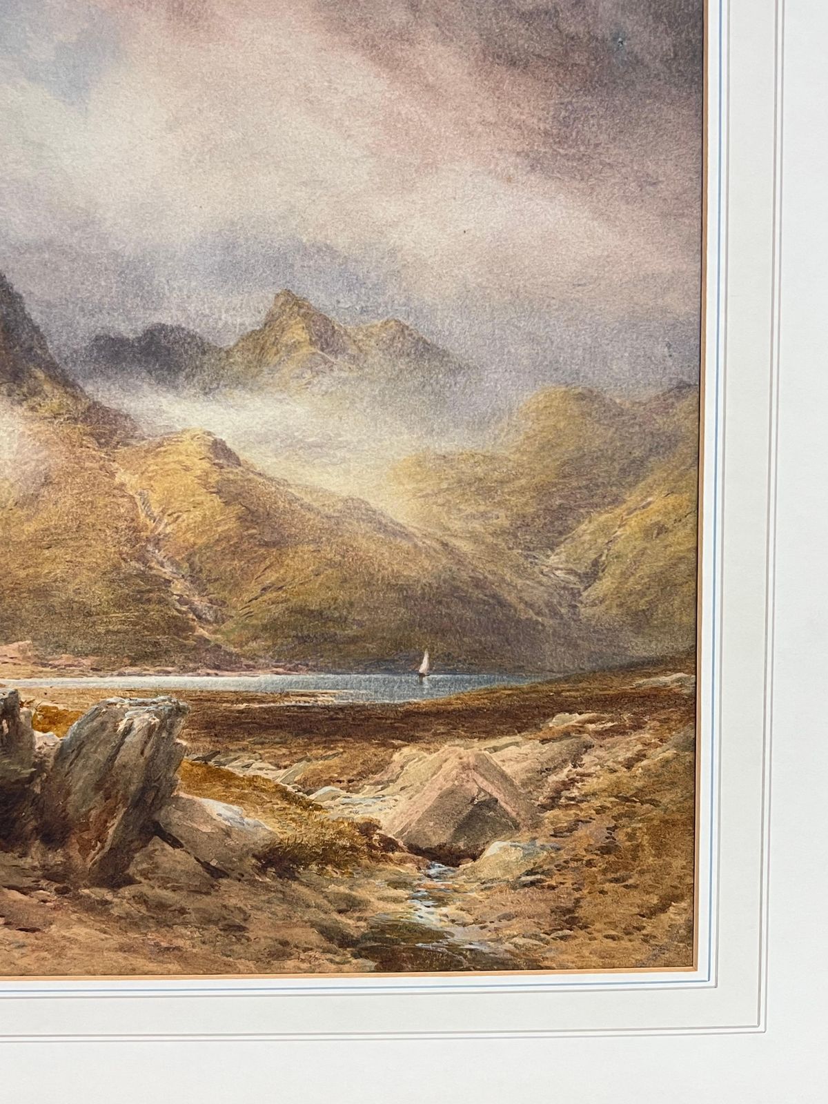 Edward Matthewshuge 19th Century Scottish Watercolor Painting Loch Ness Scotland Highland View1887 photo buy