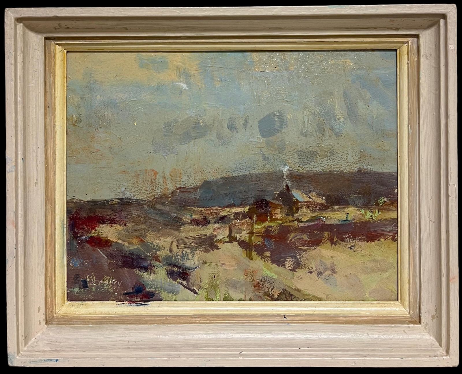 William B Dealtry20th Century Scottish Impressionist Signed Oil Painting Farm In Highland Hills