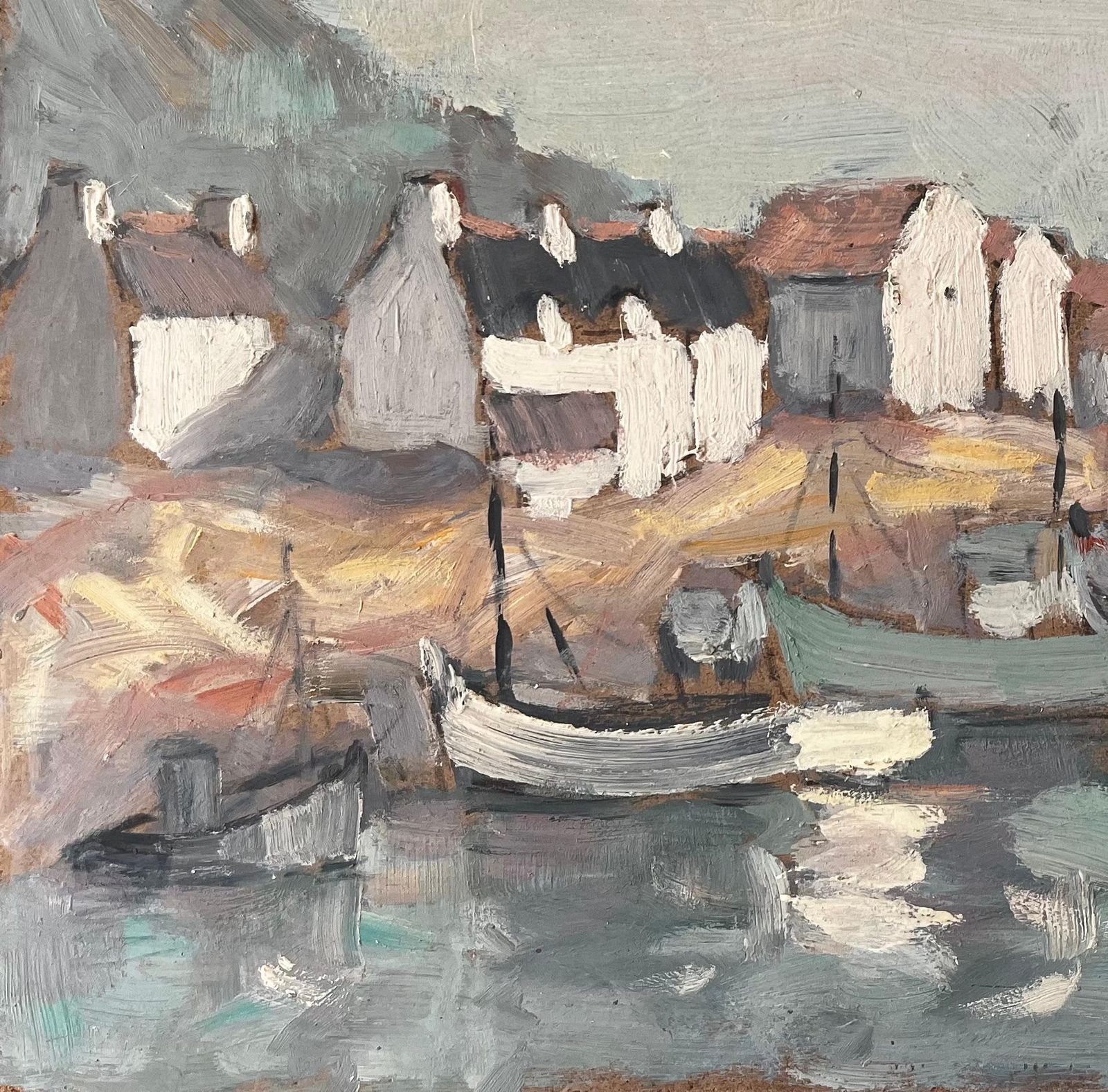 Fanch Lelfrench Fishing Village At Camaret Brittany With Boats And Coastal Huts1990 photo 505.0