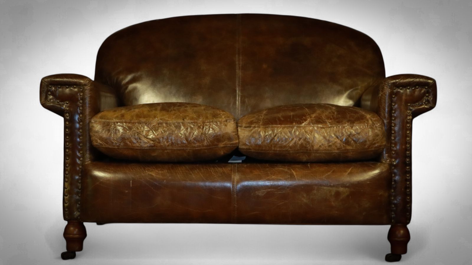 Truly Stunning Timothy Oulton Halo Leather Sofa Antique Whisky Tan Very Rare photo furniture