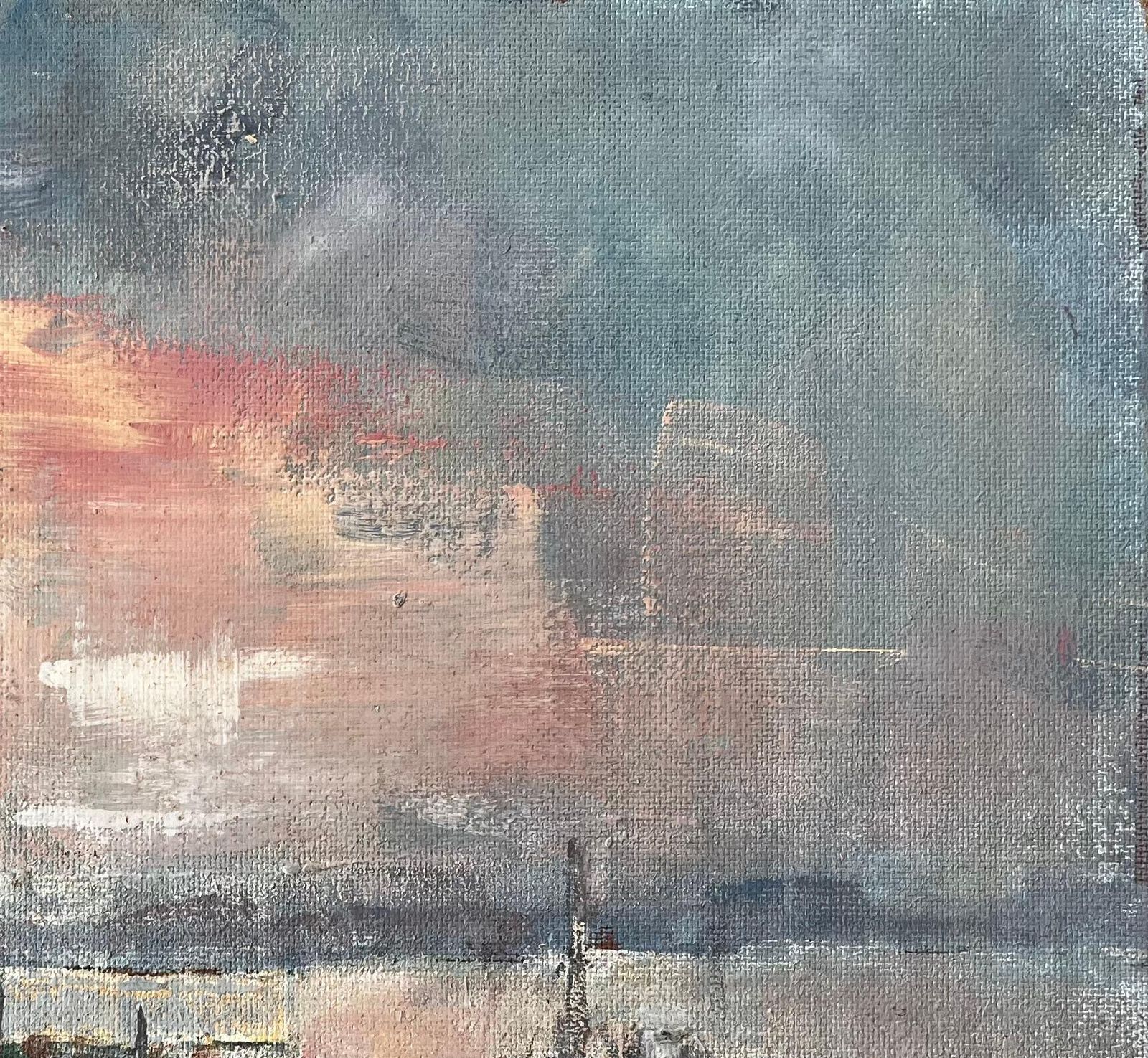 Fanch Lelfrench Harbour Sunset Boats Piriac Oil Painting By Fanch Lel Coastal Seascape photo vinterior