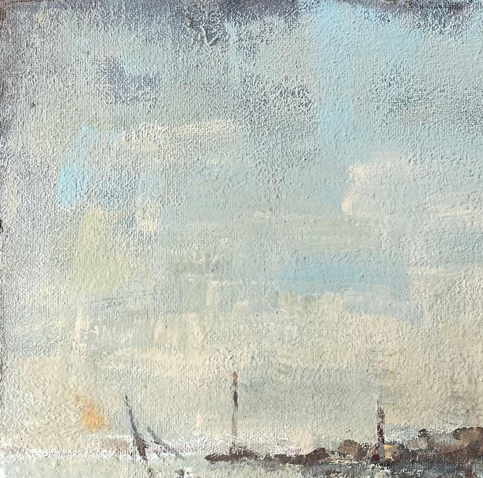 Fanch Lelfrench Coastal Scene With Boats At Low Tide In St Servan Brittany photo 525.0