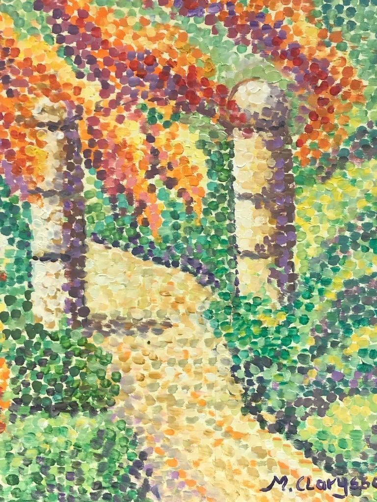 Unknownbright & Colorful French Impressionist Oil Painting, Dotty Pathway Entrance2000 photo furniture