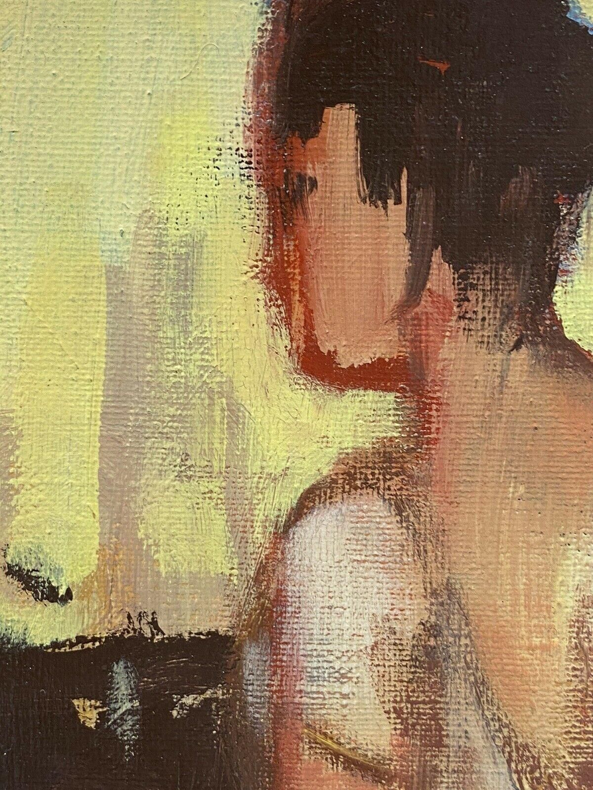 Unknownrene Leroy, French Contemporary Modernist Painting, Portrait Sketch1900s photo for sale