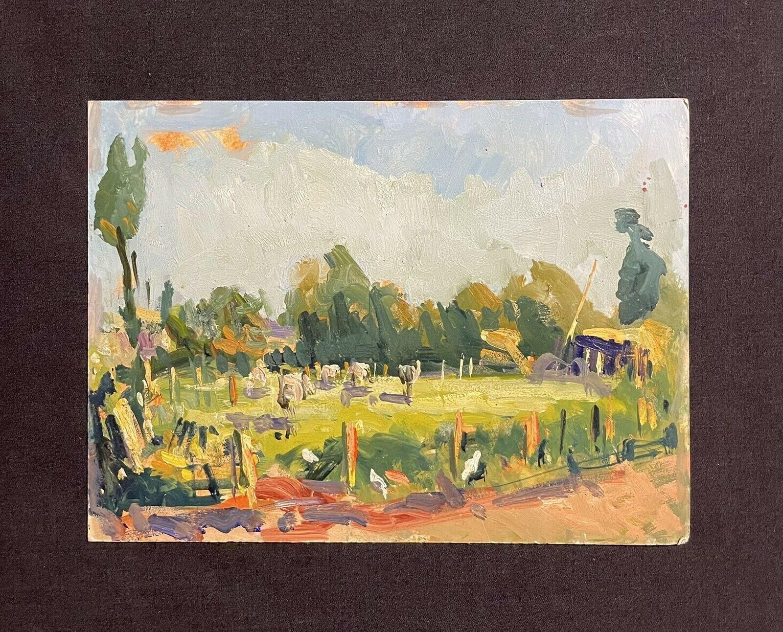 Unknownmaurice Mazeilie, French Impressionist Oil Painting, Green Landscape20th Century photo furniture