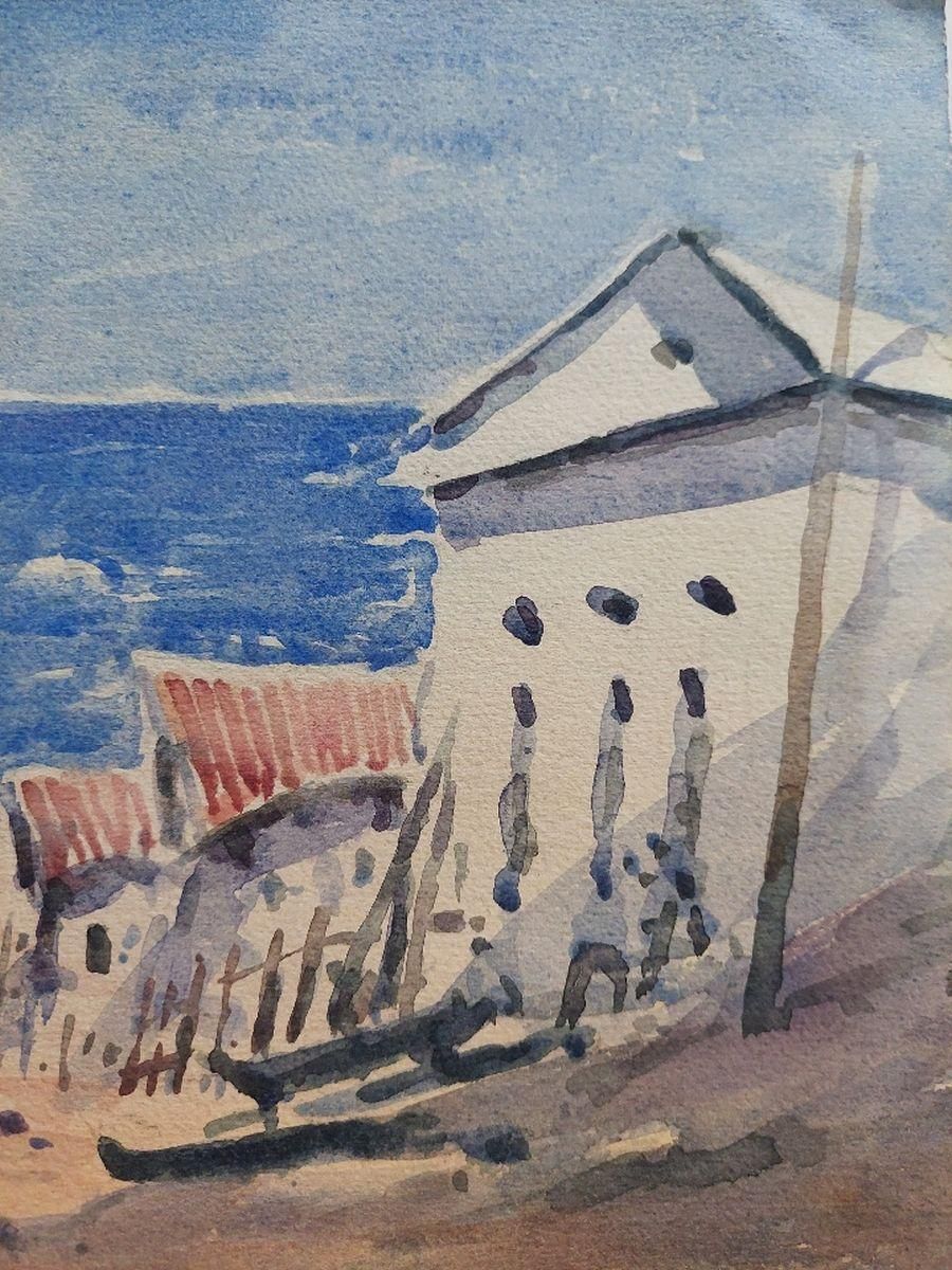 Unknownfrench Modernist Cubist Painting Path To The Beach20th Century photo buy