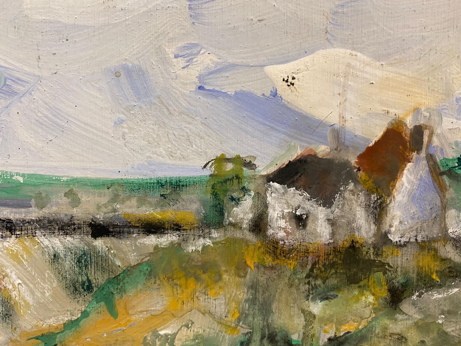 Unknownjacques Pinon, French Signed Expressionist Landscape Paintinglate 20th Century photo furniture