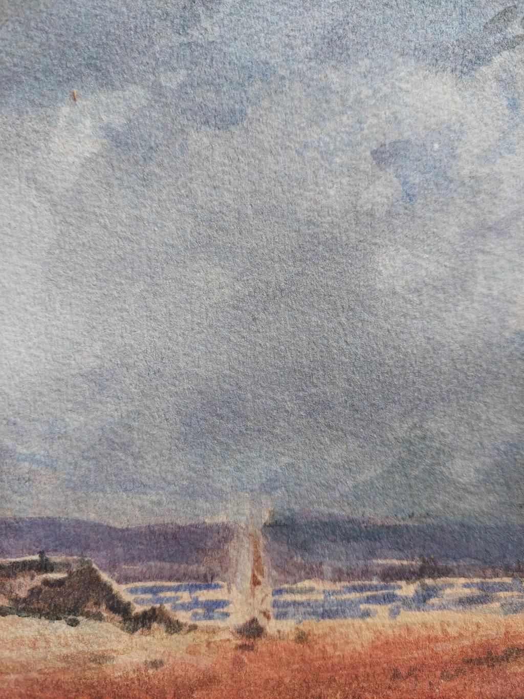 Unknownfrench Modernist Cubist Painting Sailboats On The Coast20th Century photo vintage