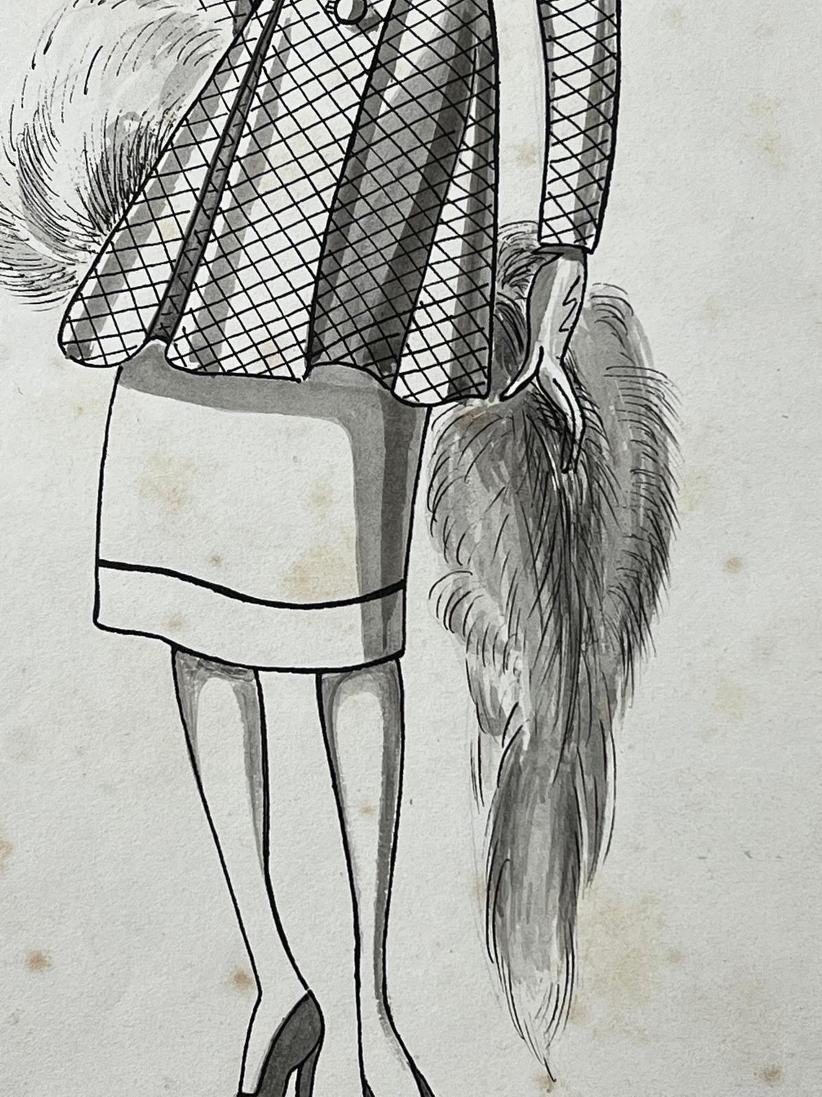 Unknown1940's Fashion Illustration, Chic Ladycirca 1940s photo 214.0