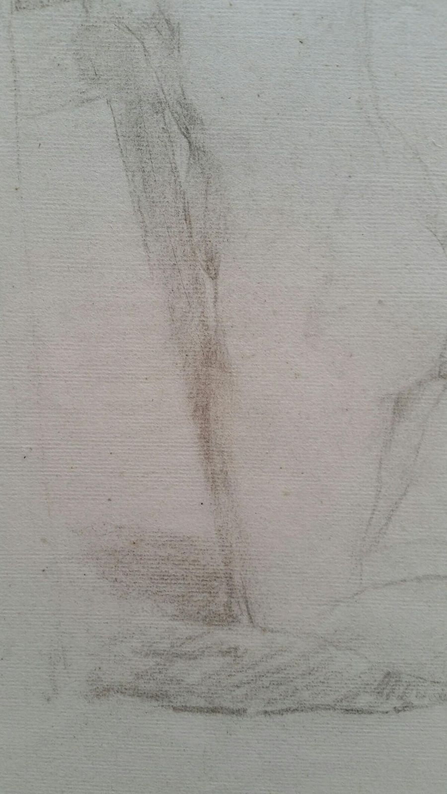 photo vinterior Unknownenglish Graphite Portrait Sketch Of Female Nude, Kneelingcirca 1880 1905