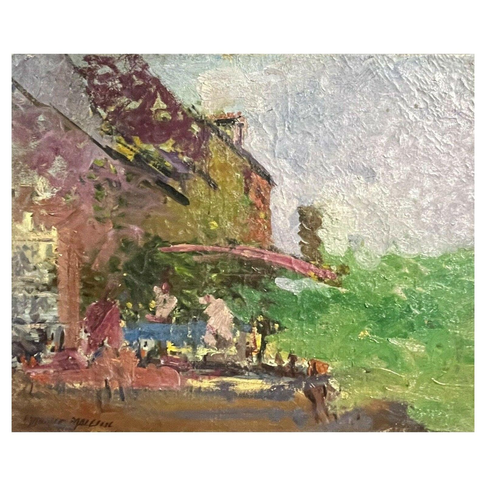 Unknownmaurice Mazeilie, French Impressionist Signed Oil, Green Landscape20th Century