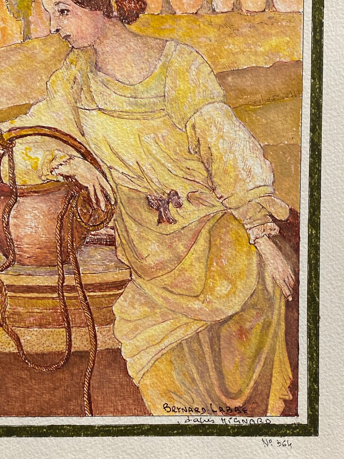 Unknown1950's French Modernist Painting Signed1950s photo for sale