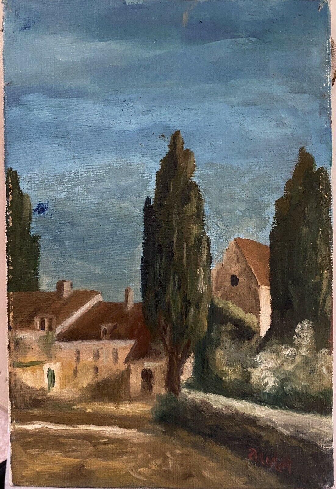 Unknownsigned French Post Impressionist Oil, Provencal Landscapemid 20th Century photo furniture