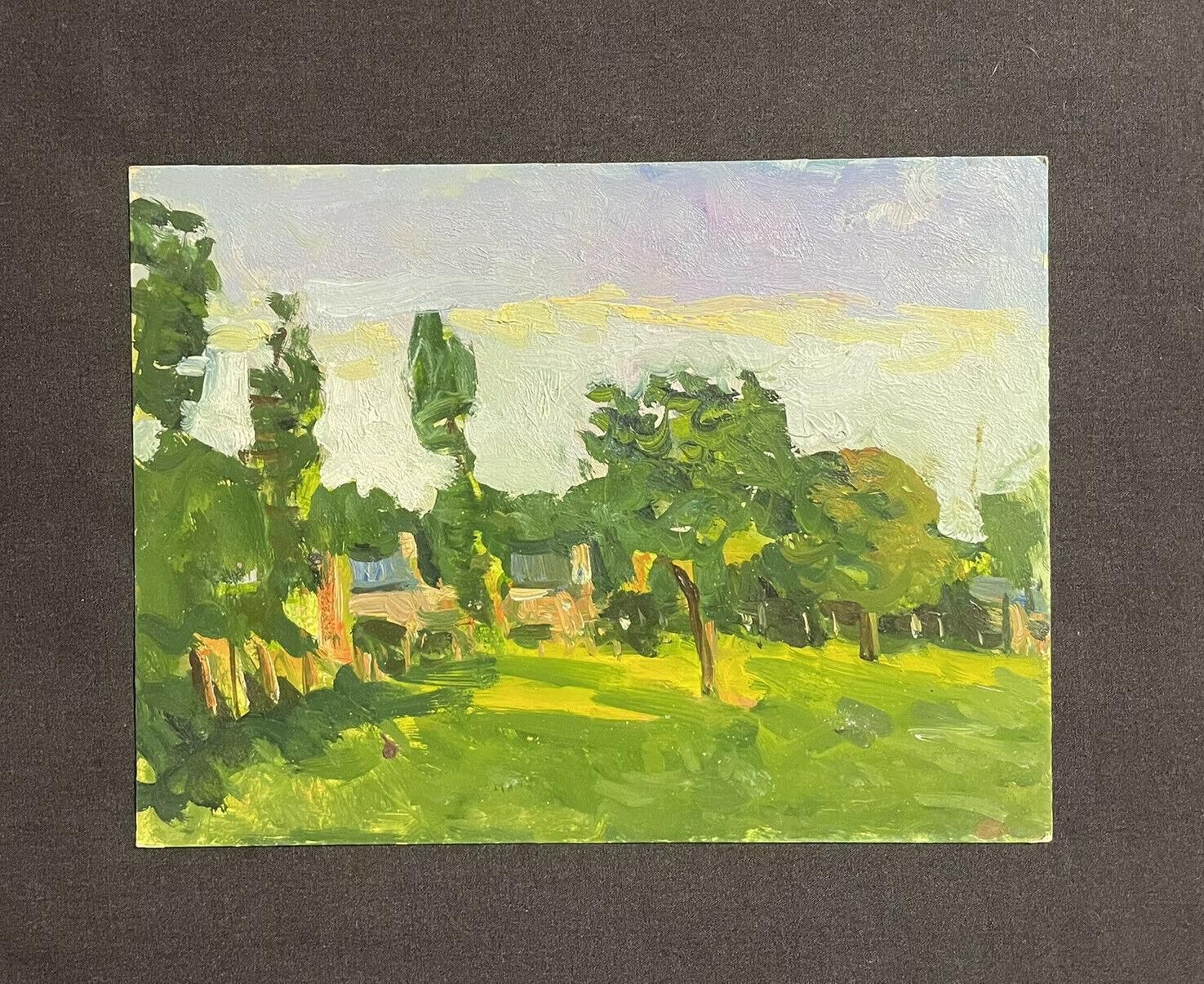 Unknownmaurice Mazeilie, French Impressionist Oil, Hazy Summer Green Meadow Pastures20th Century photo furniture