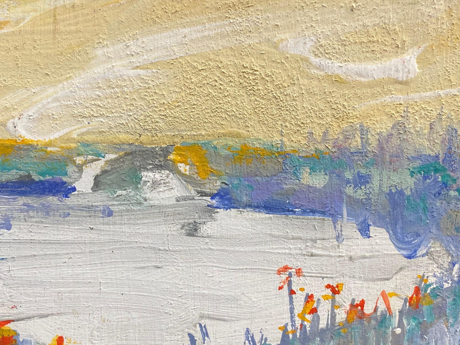 Unknownjacques Pinon, French Expressionist Landscape Oil Paintinglate 20th Century photo 393.0