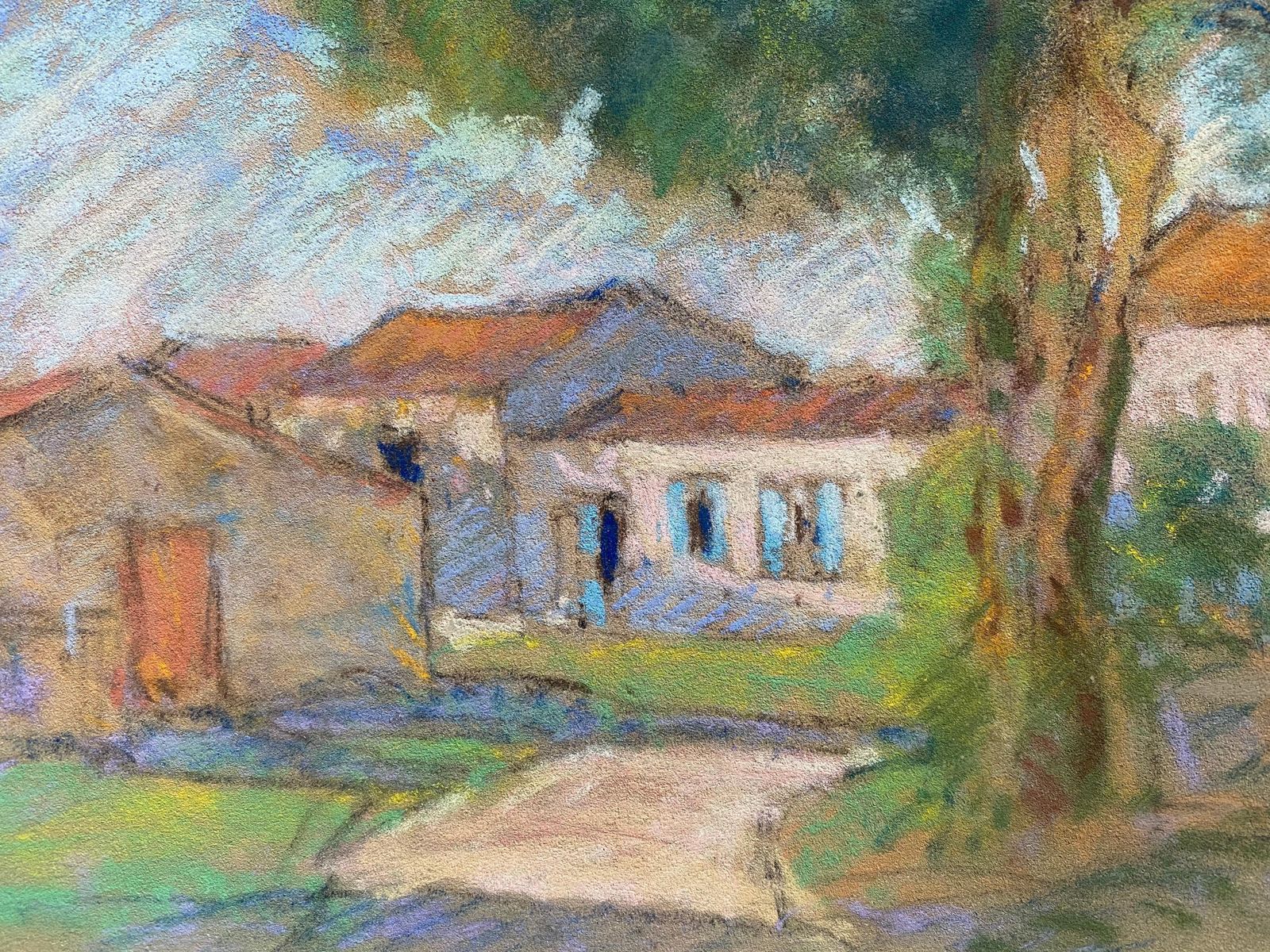 Unknowncamille Meriot, 1940's French Impressionist Pastel Country House & Buildingscirca 1940s photo vinterior