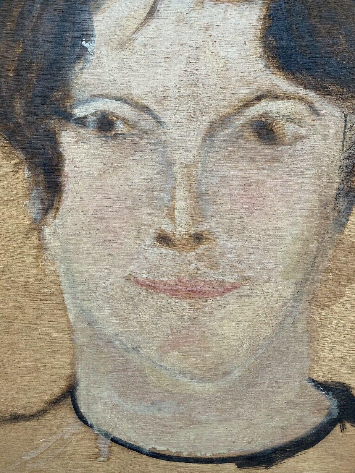 Unknowngenevieve Zondervan, French Oil Painting, Head Portrait Young Womancirca 1990s photo Art