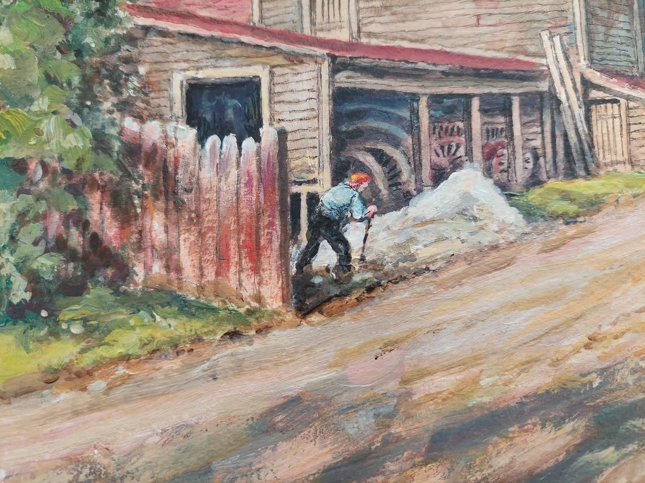 English  School20th Century Traditional English Painting A Farm In Claygate, Surrey20th Century photo 407.0