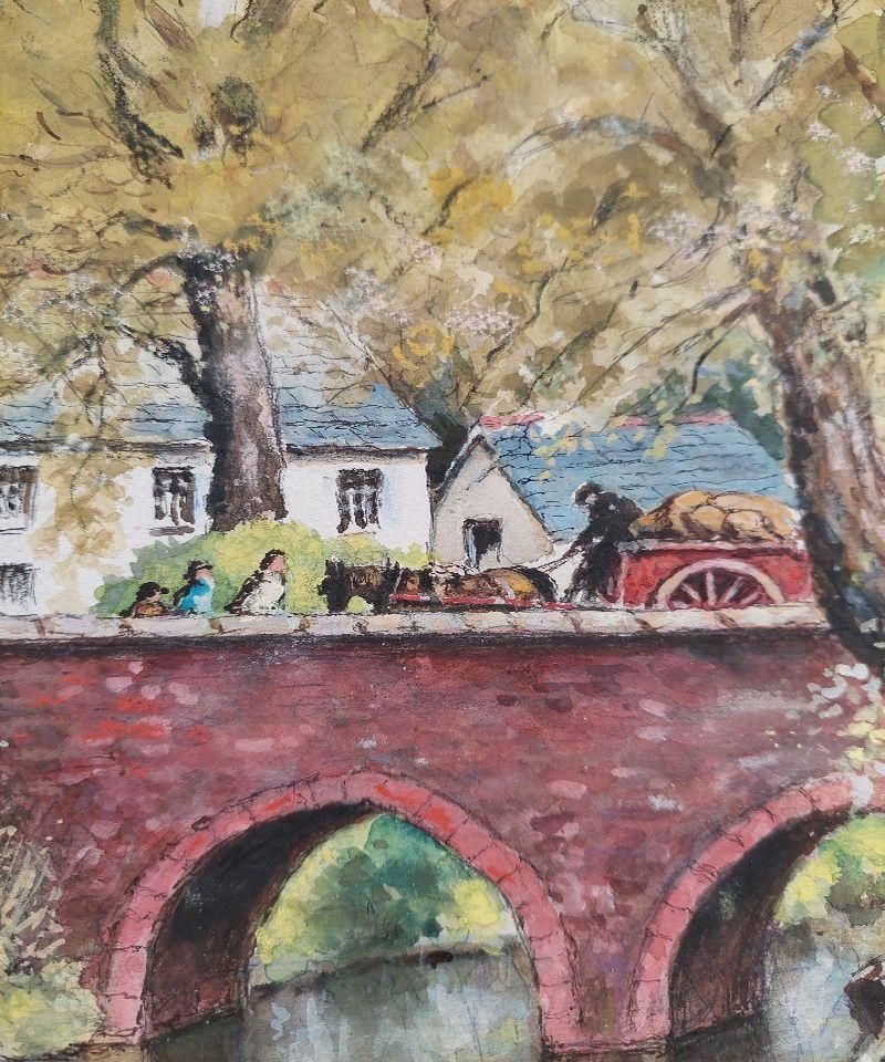 English  School20th Century Traditional English Painting Derrington Mill Holsworthy Devon20th Century photo buy