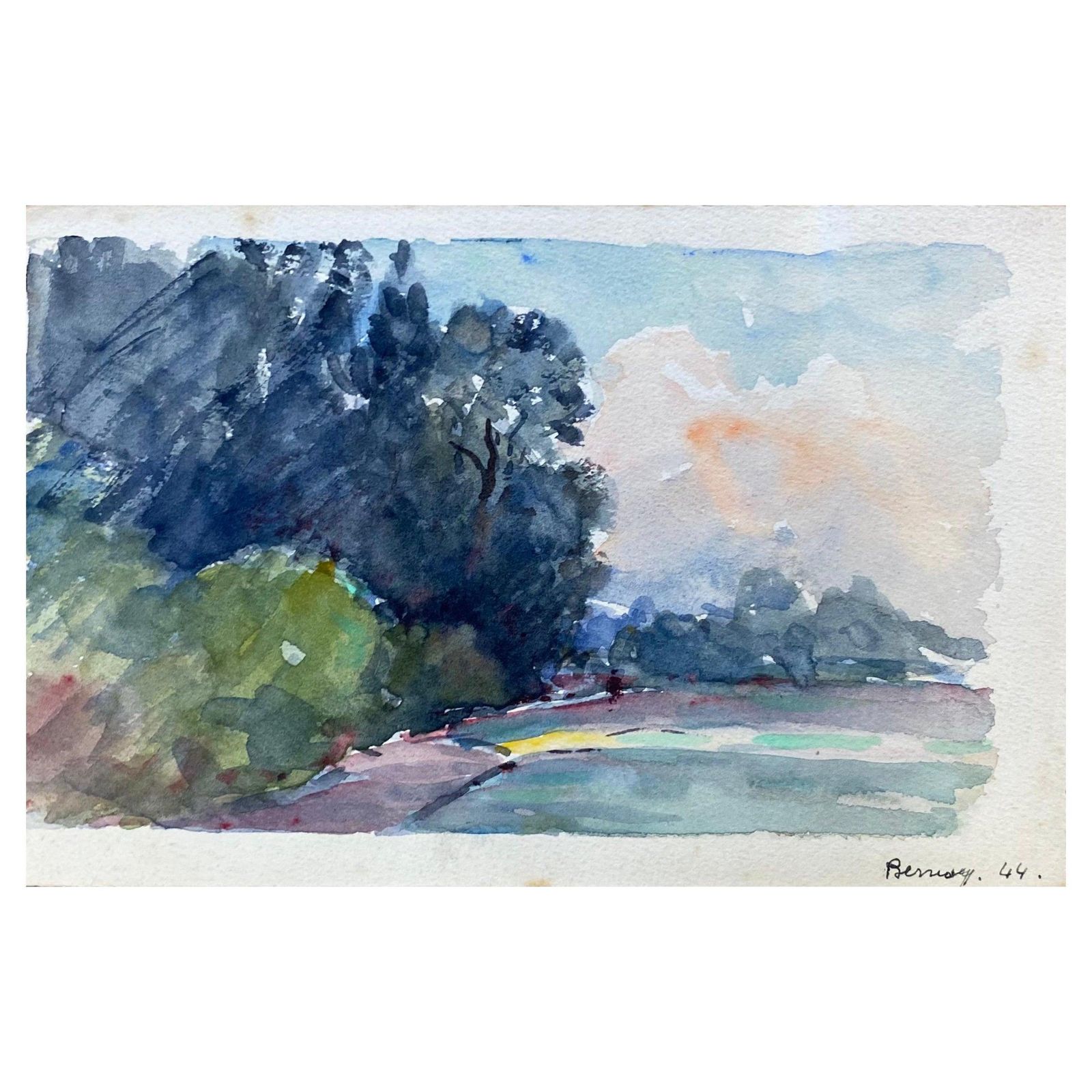 Unknowncamille Meriot French Signed Impressionist Watercolour Paintingcirca 1940s