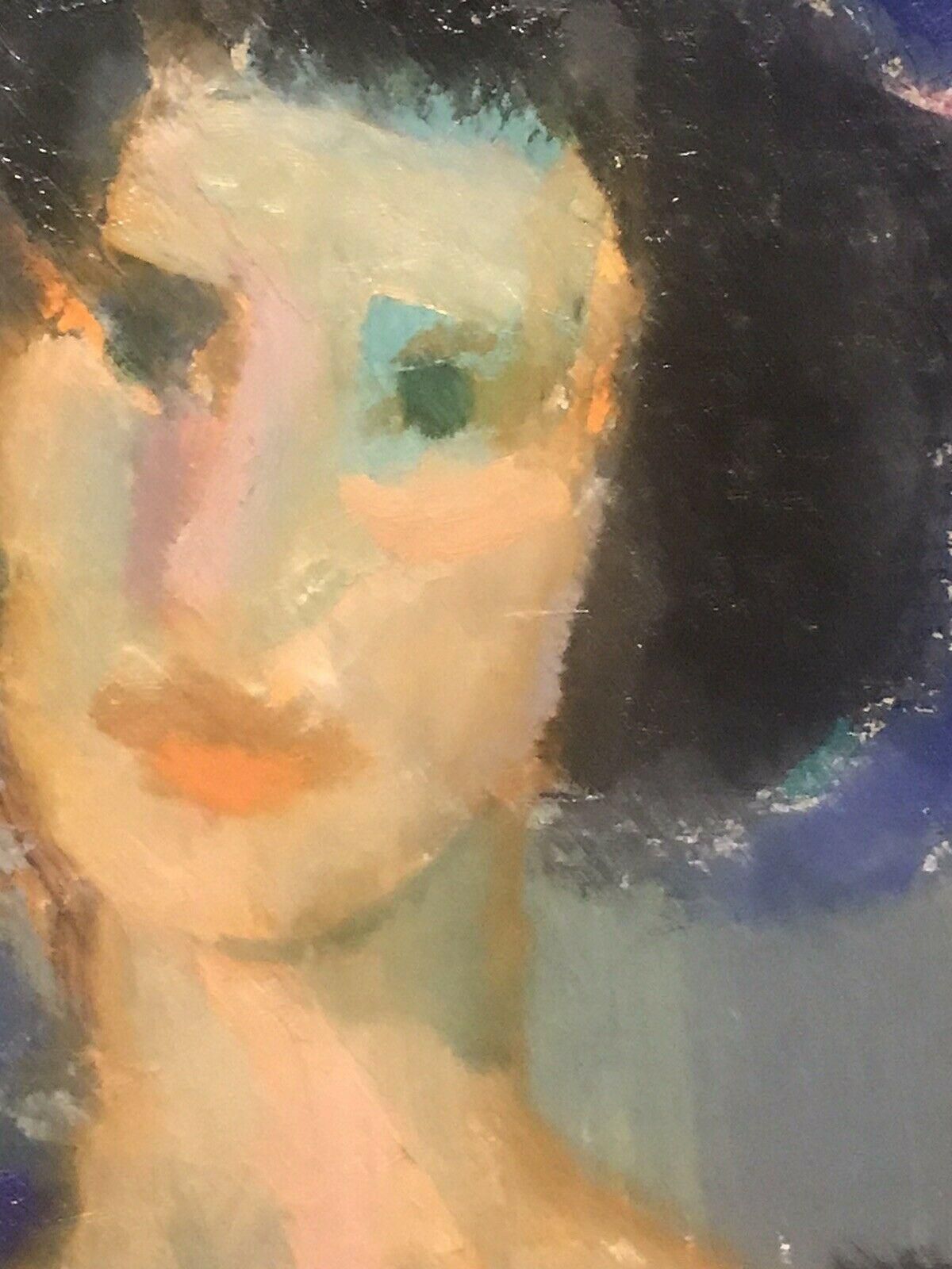Akos Biroakos Biro French Expressionist Oil, Portrait Of Womancirca 1950s photo 357.0