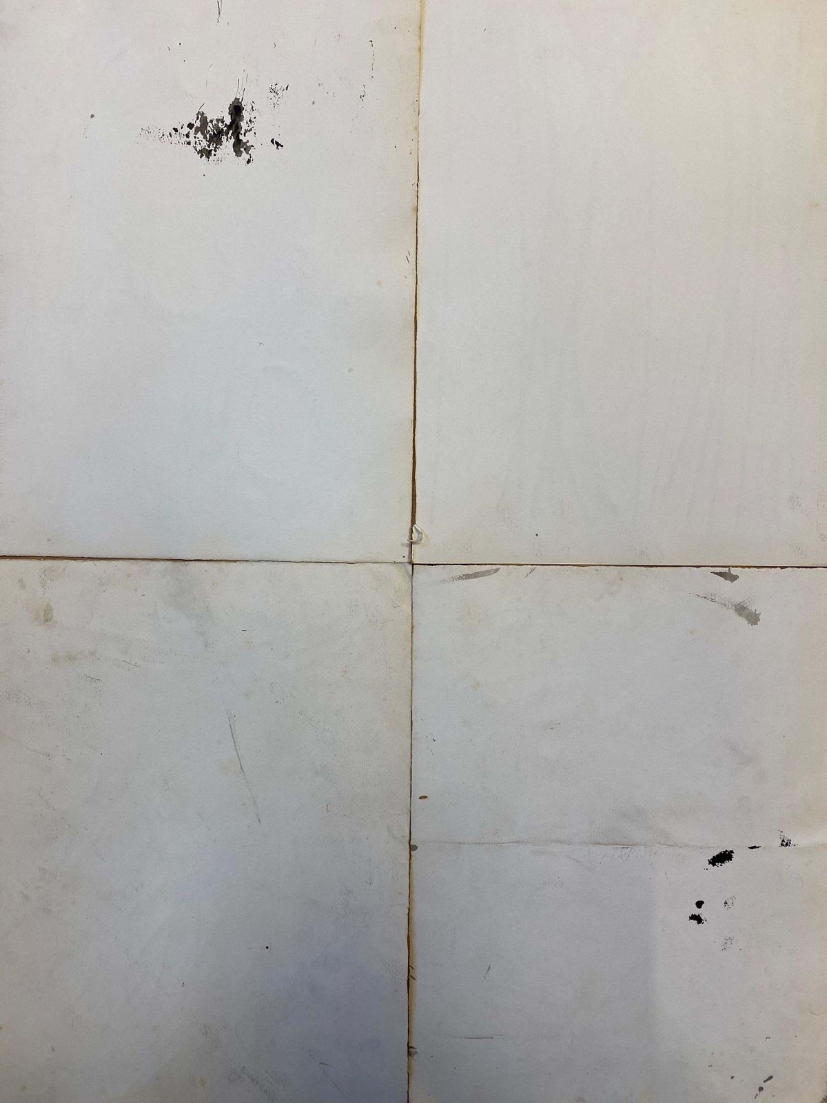 Unknownset Of 4, Original 1970's French Abstract Black & White Paintingscirca 1970s photo vinterior