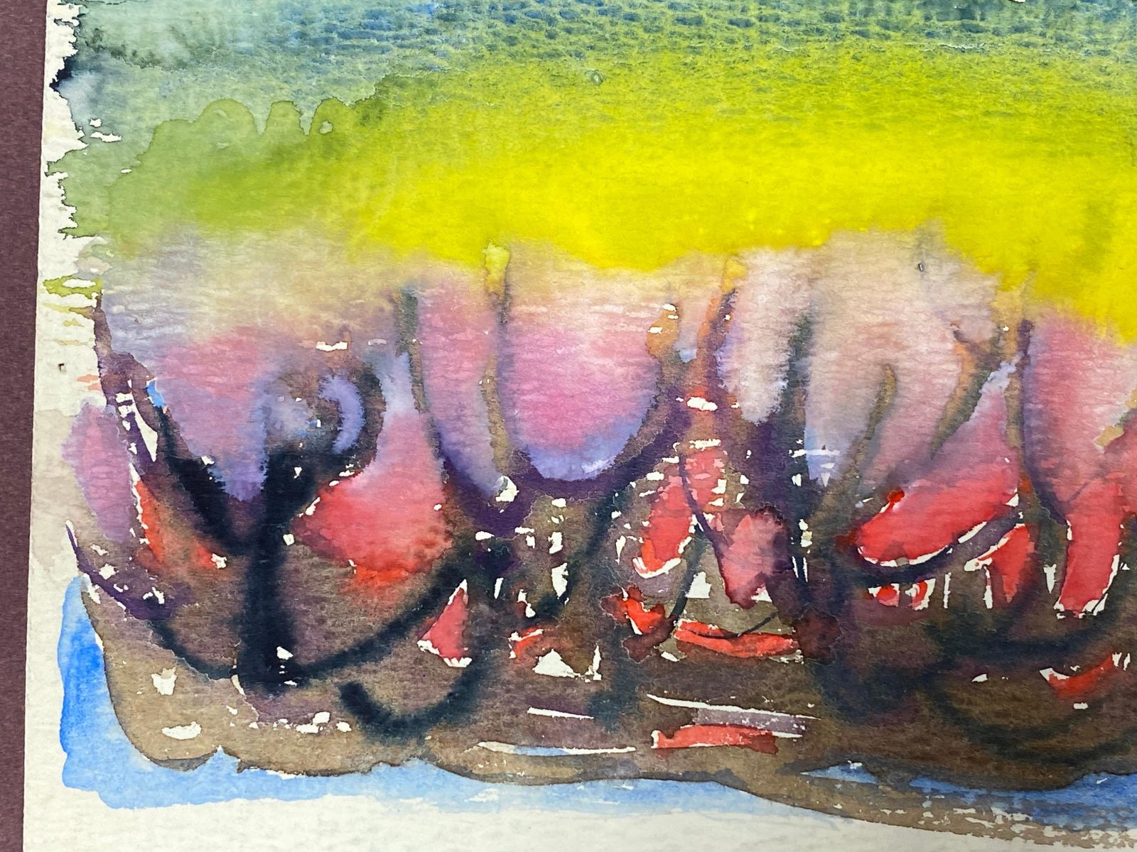 Akos Birocolourful Abstract, French Expressionist Original Paintingcirca 1960s photo Art