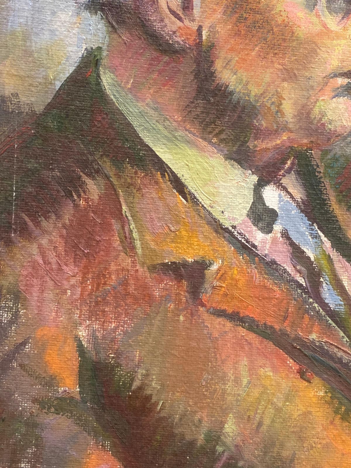 Unknown1960's British Original Oil Painting, Wise Man Portraitcirca 1960s photo Art