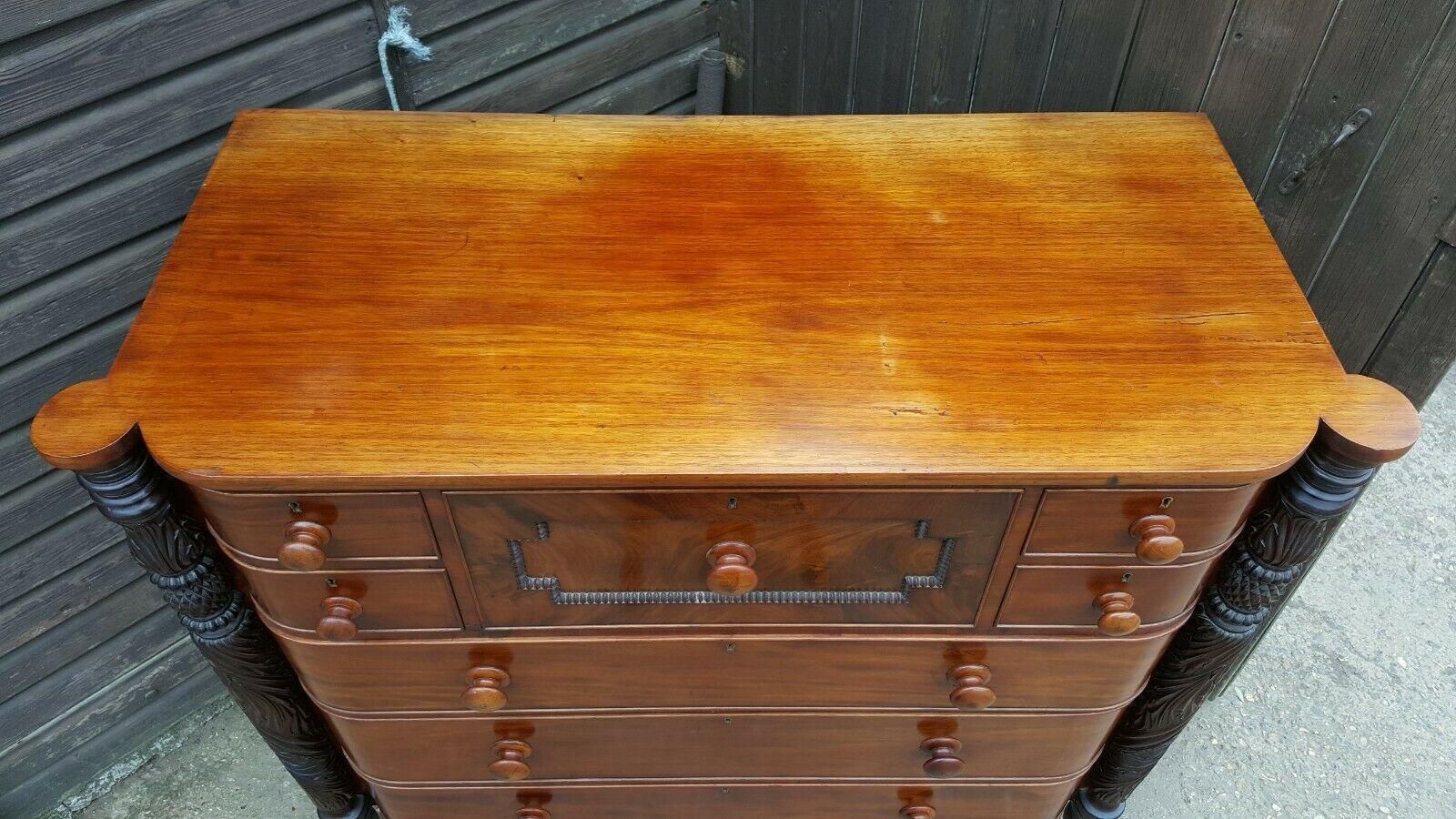 Superb Quality Victorian Mahogany Chest Of Drawers Attributed To Samuel Mcintire photo 1895.0