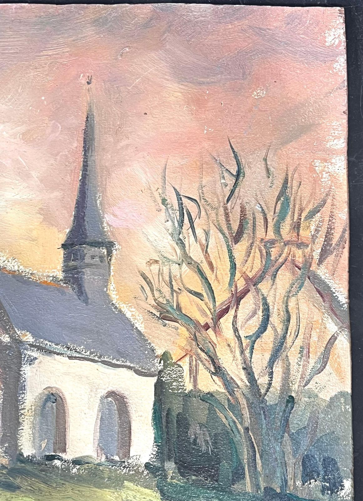 Fanch Lelsmall Rural Village Village In The Summer Light French Oil Painting photo for sale