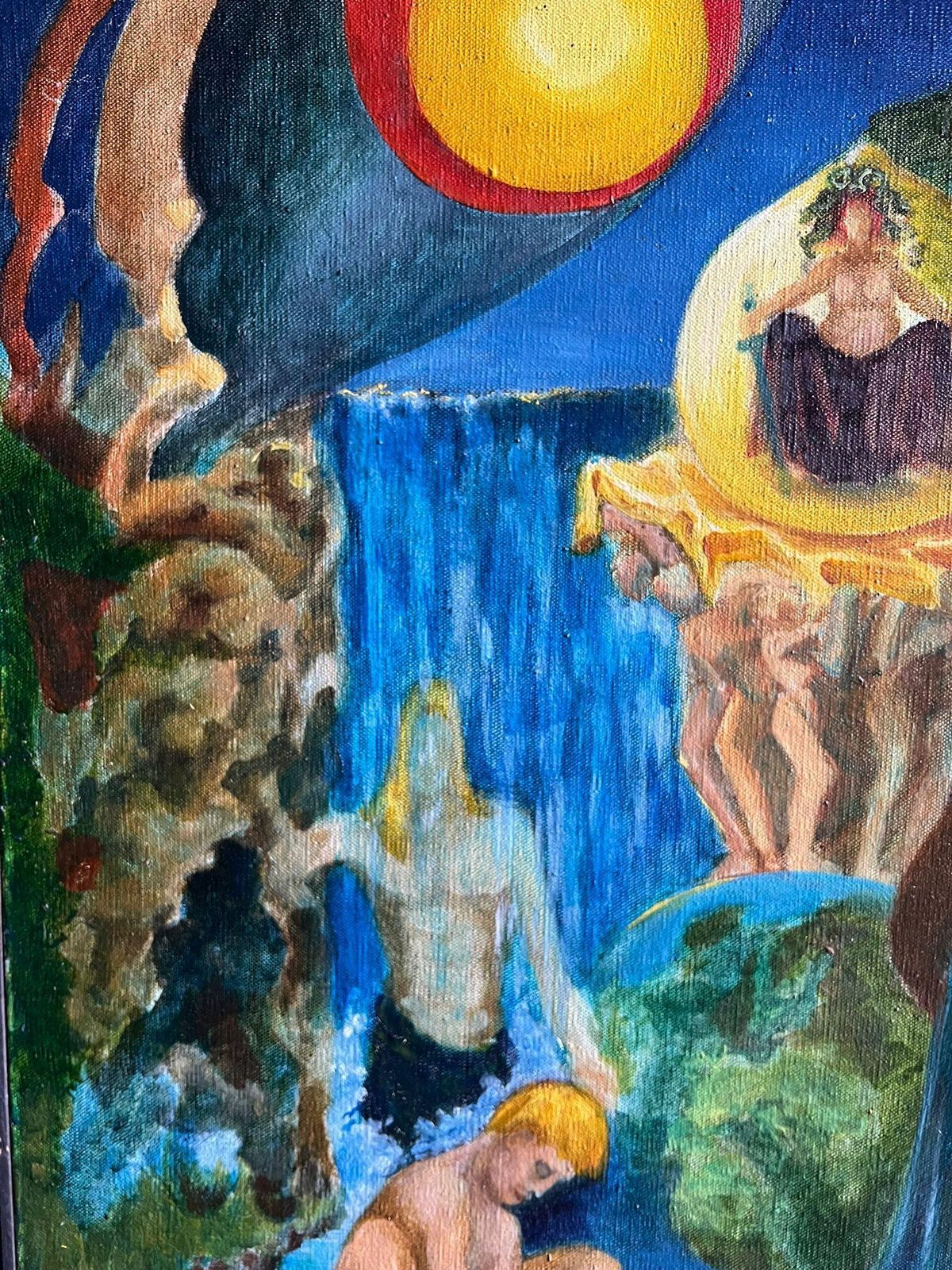 Guy Nicod (French 1923   2021) Mythological Oil Painting Depicting A Mystical Scene With Figures French 20th C20th Century photo buy
