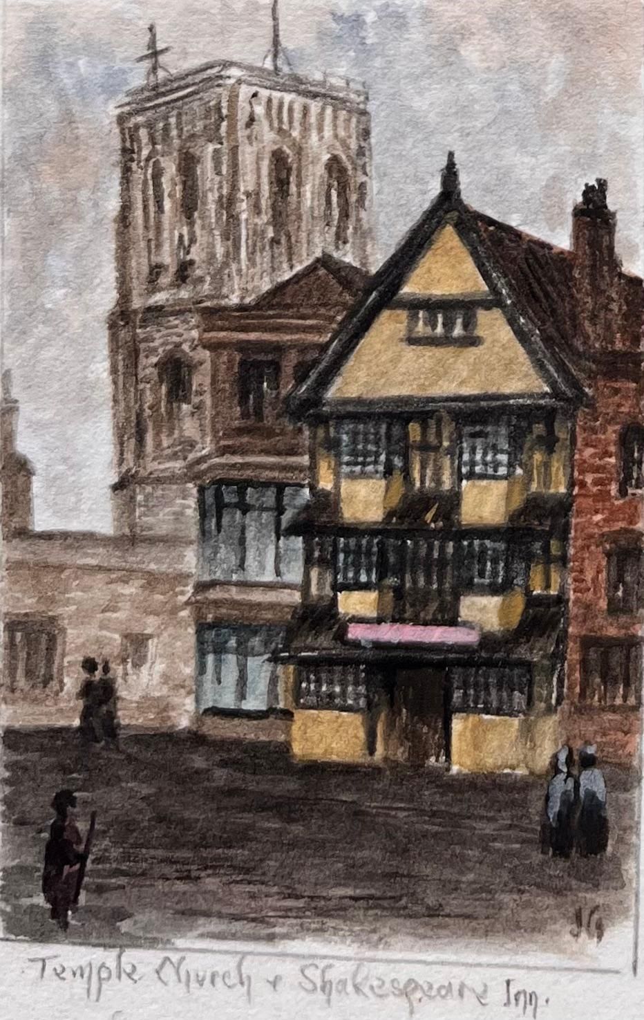 Jack Grunwellset Of Four Miniature Watercolors Of Bristol Civic And Historic Landmarks photo 250.0