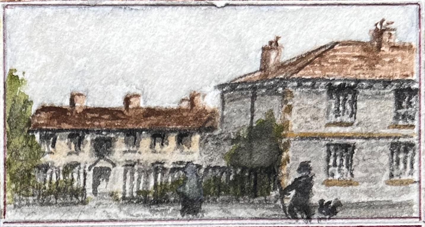 Jack Grunwellset Of Six Miniature Watercolors Of Historic Bristol Streets And Buildings photo 265.0