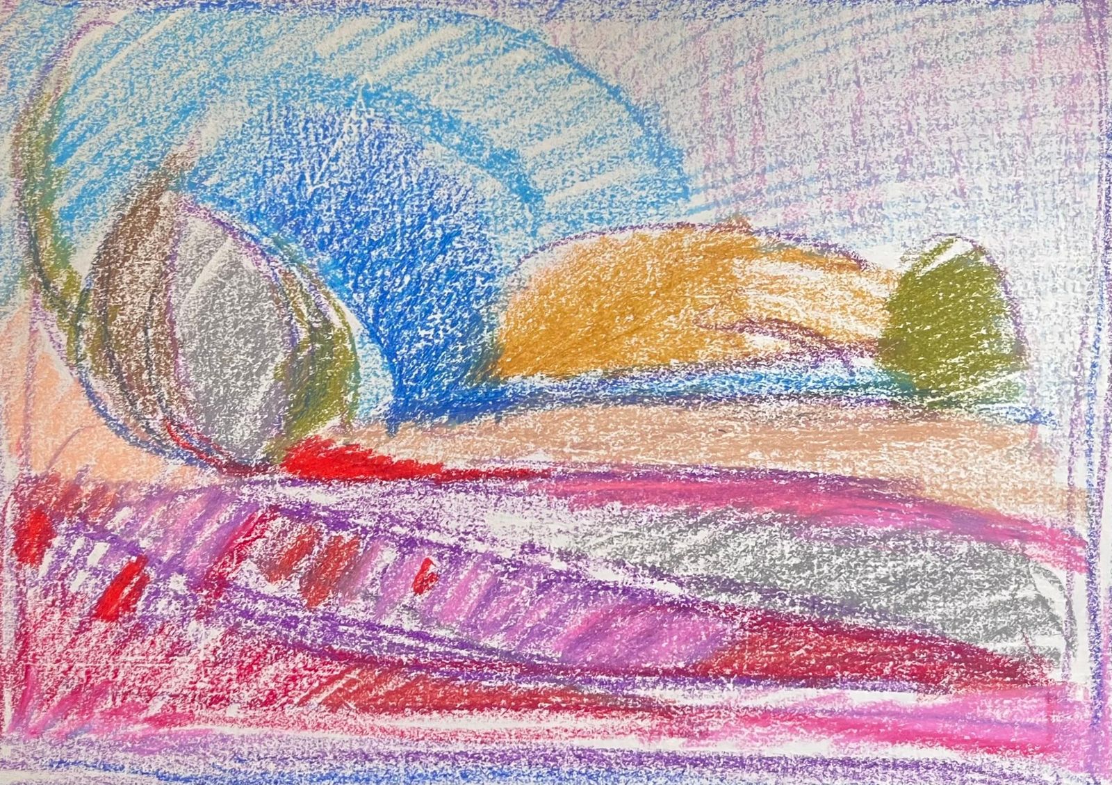Akos Biro20th Century French Expressionist Bright & Colourful Abstract Interior Scene photo 254.0