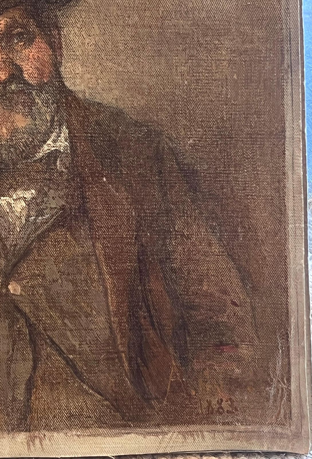 Adolphe Gumery (1861 1943)1880's French Impressionist Oil Painting Portrait Ambroise Vollard Famous Dealer1883 photo 1020.0