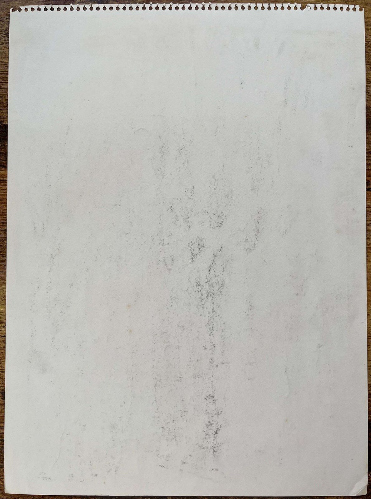Anne Marie Migette Perardmid 20th Century Post Impressionist Pencil Drawing Of Woman On Park Bench photo vintage