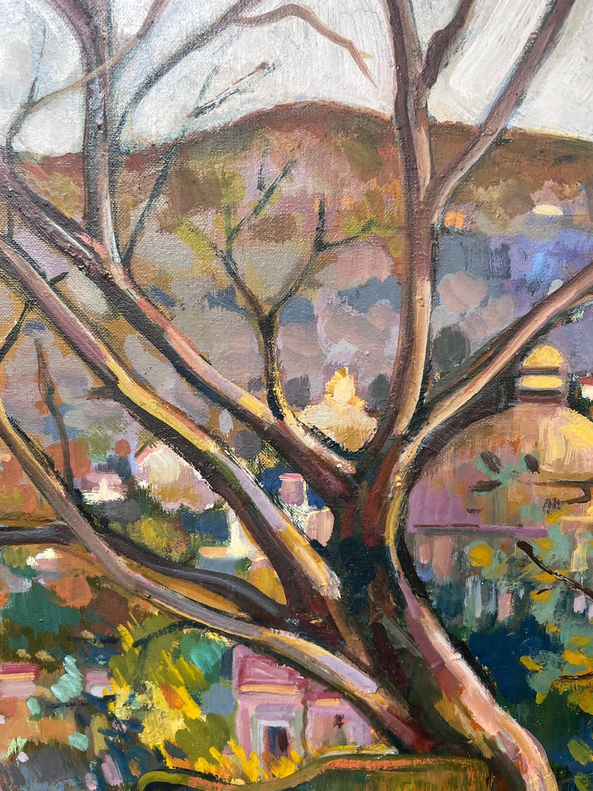1111.0 Max Toutainprovencal Coastal Garden Terrace Huge 20th Century French Impressionist Painting photo