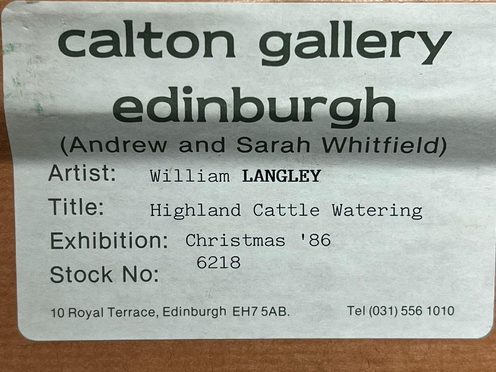 photo furniture William Langley (1852 1922highland Cattle At Dusk Antique Scottish Loch & Mountains Signed Oil Painting