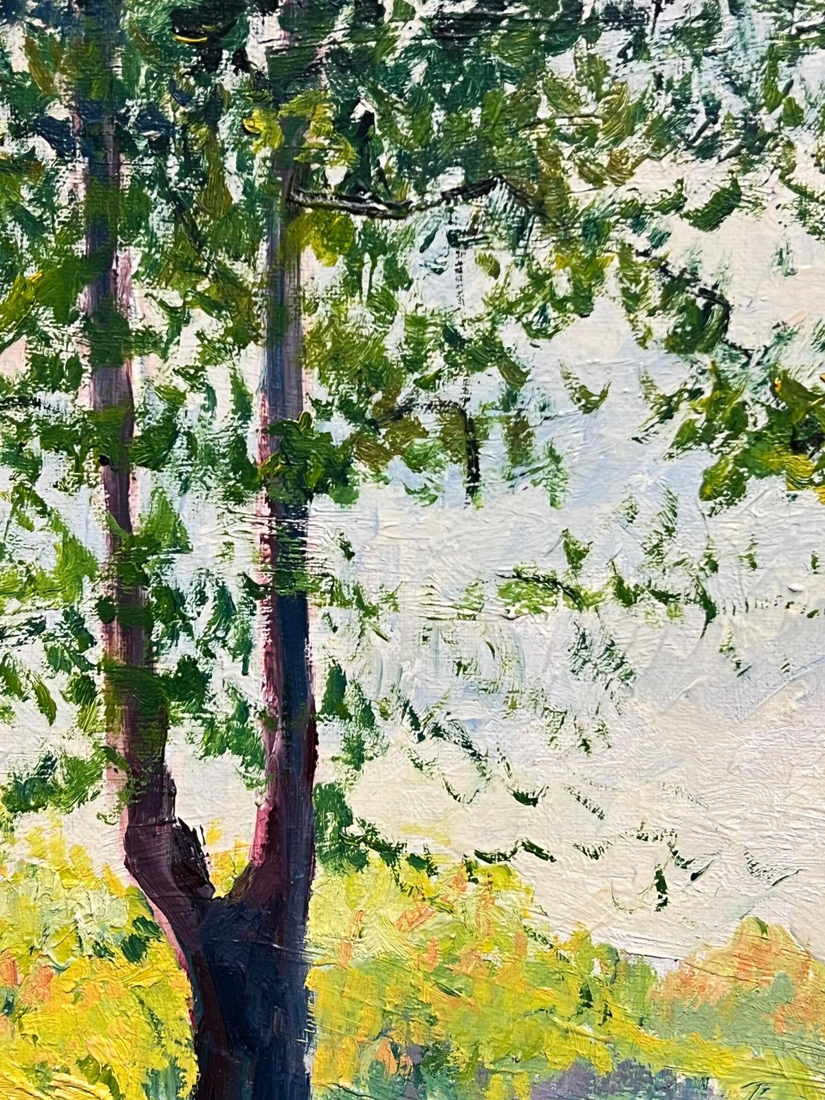French Schooltranquil Normandy River Seine Landscape At Vernon Near Giverny Impressionist Oil1991 photo 957.0