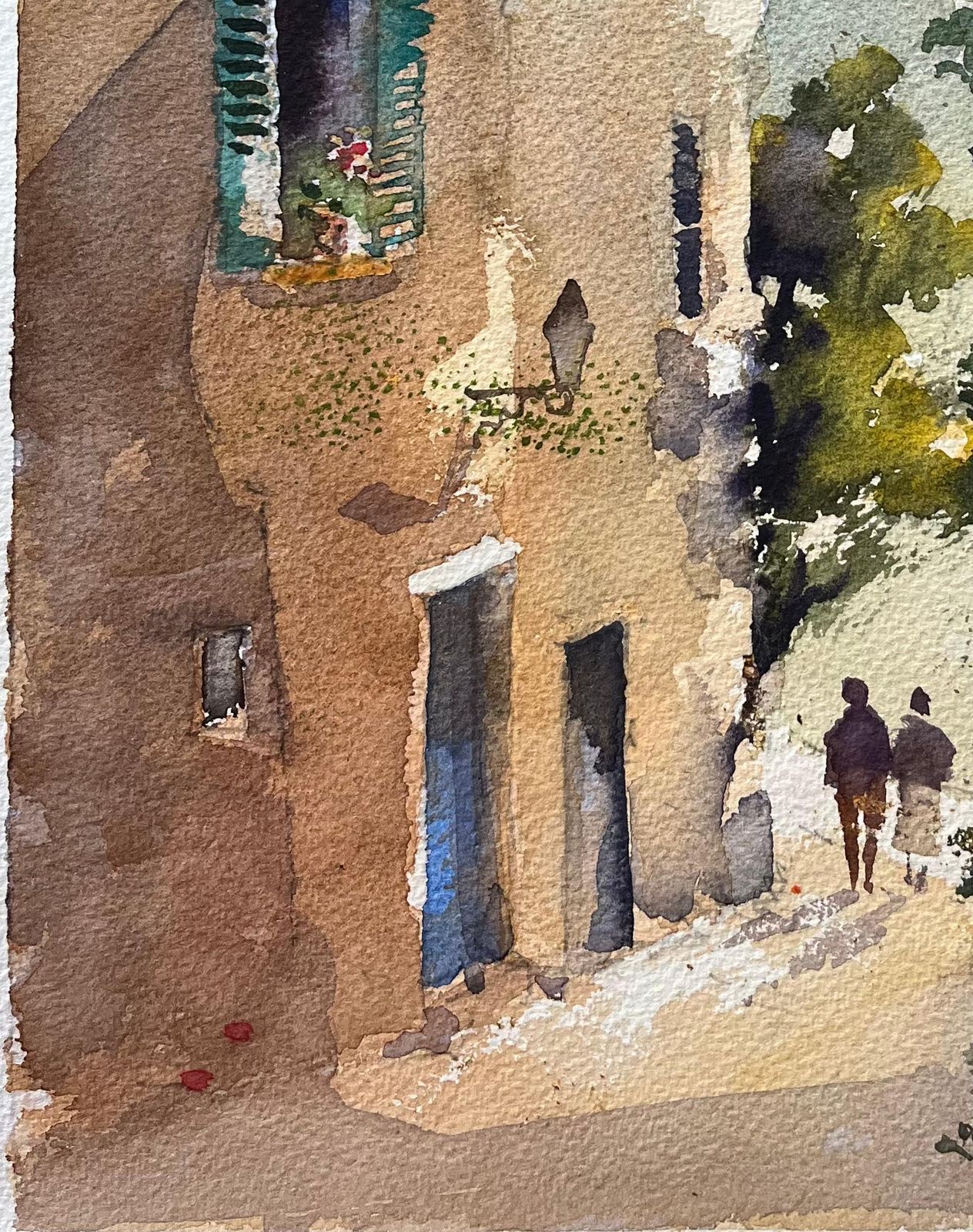 Anthony Averybritish Impressionist Watercolor Of A Quaint Archway And Alley photo Art
