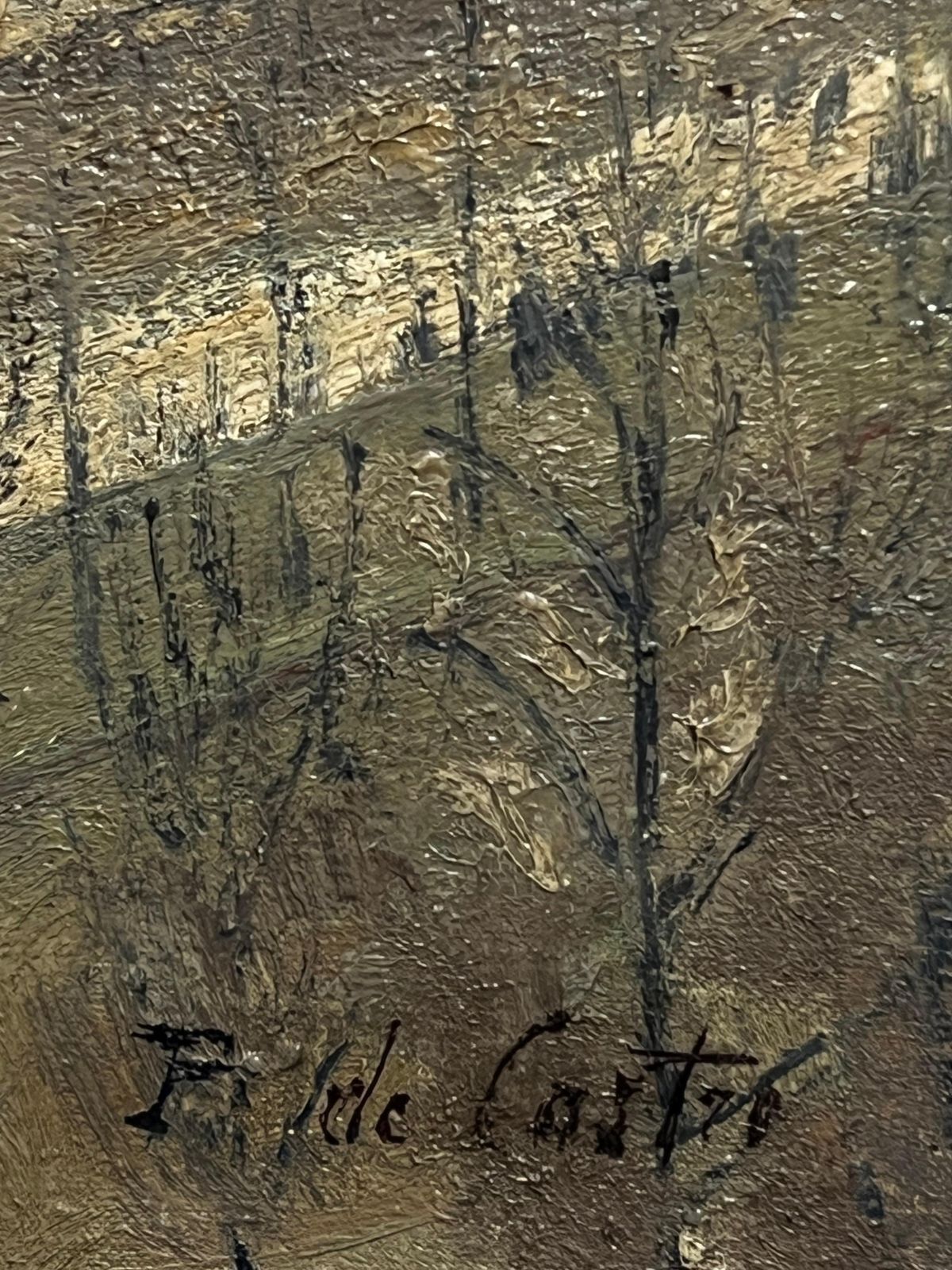 French Schoolantique Original French Impressionist Oil Painting The Arc De Triomphe Parisc. 1900 photo buy
