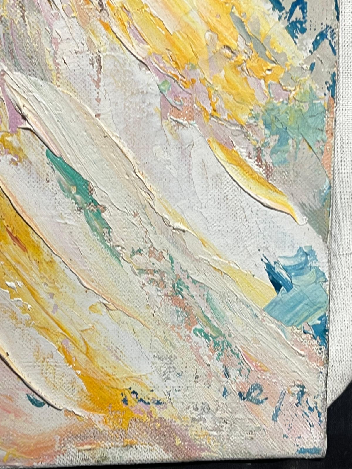French School1970's French Post Impressionist Reclining Nude Thick Impasto Oil Painting1970's photo buy